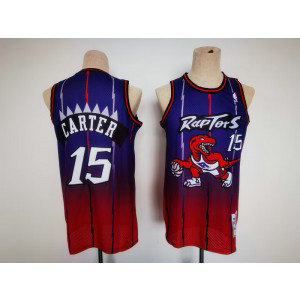 NBA Raptors 15 Vince Carter Drift Hardwood Classics Men Jersey