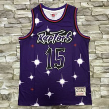 NBA Raptors 15 Vince Carter Purple Star Men Jersey 1