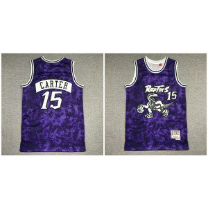 NBA Raptors 15 Vince Carter Purple Star Men Jersey
