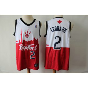 NBA Raptors 2 Kawhi Leonard White Red 2019 City DNA Swingman Men Jersey