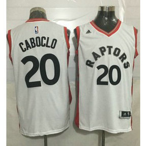 NBA Raptors 20 Bruno Caboclo White Men Jersey