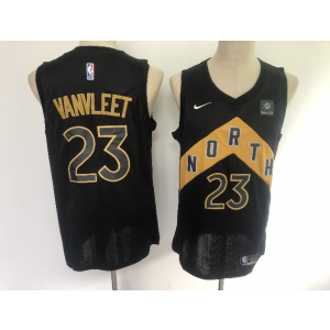 NBA Raptors 23 Fred VanVleet Black City Edition Nike Men Jersey