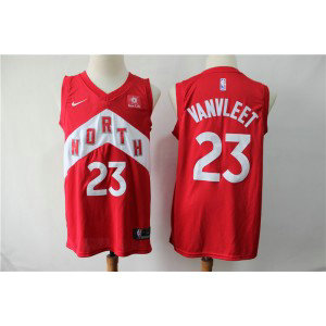 NBA Raptors 23 Fred VanVleet Red Earned Edition Men Jersey