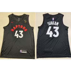 NBA Raptors 43 Pascal Siakam Black XOvo Nike Swingman Men Jersey