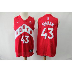 NBA Raptors 43 Pascal Siakam Red Earned Edition Nike Men Jersey