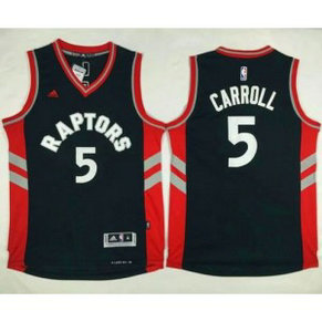 NBA Raptors 5 DeMarre Carroll Black Men Jersey