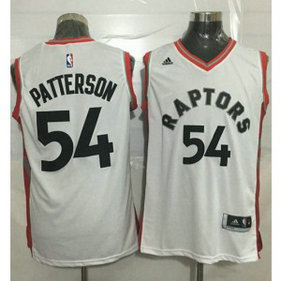NBA Raptors 54 Patrick Patterson White Men Jersey