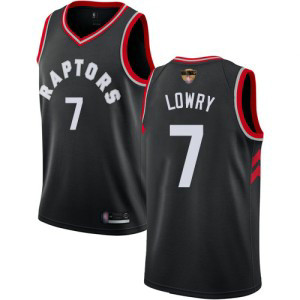 NBA Raptors 7 Kyle Lowry Black 2019 Finals Bound Swingman Men Jersey