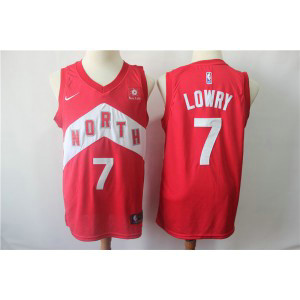 NBA Raptors 7 Kyle Lowry Red Earned Edition Nike Men Jersey