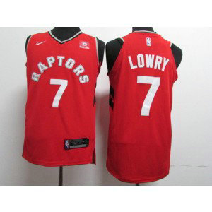 NBA Raptors 7 Kyle Lowry Red Nike Men Jersey 1