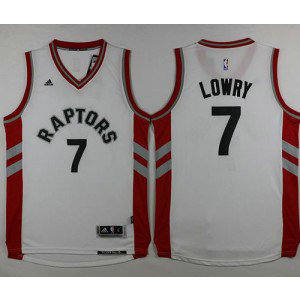 NBA Raptors 7 Kyle Lowry White Men Jersey