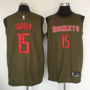 NBA Rockets 15 Clint Cepela Olive Nike Swingman Men Jersey NBA Rockets 15 Clint Cepela Olive Nike Swingman Men Jersey