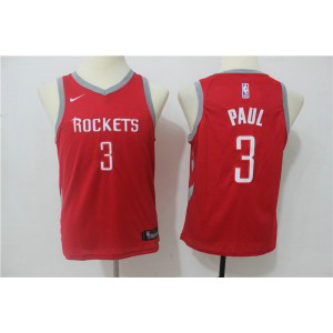 NBA Rockets 3 Chris Paul Red Nike Swingman Youth Jersey