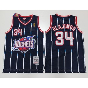 NBA Rockets 34 Hakeem Olajuwon Black Hardwood Classics Men Jersey 1 NBA Rockets 34 Hakeem Olajuwon Black Hardwood Classics Men Jersey 1