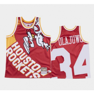 NBA Rockets 34 Hakeem Olajuwon Mitchell&Ness Big Face Men Jersey NBA Rockets 34 Hakeem Olajuwon Mitchell&Ness Big Face Men Jersey