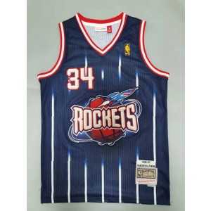 NBA Rockets 34 Hakeem Olajuwon Navy Hardwood Classics Men Jersey NBA Rockets 34 Hakeem Olajuwon Navy Hardwood Classics Men Jersey