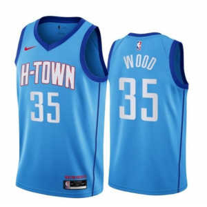 NBA Rockets 35 Christian Wood Blue City Edition Nike Men Jersey NBA Rockets 35 Christian Wood Blue City Edition Nike Men Jersey