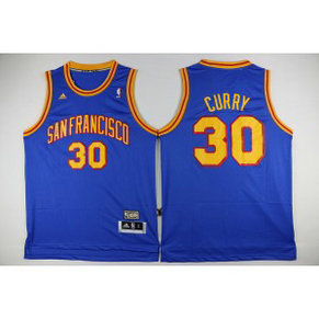 NBA San Francisco Warriors 30 Stephen Curry 1962-64 Hardwood Classic Throwback Blue Men Jersey NBA San Francisco Warriors 30 Stephen Curry 1962-64 Hardwood Classic Throwback Blue Men Jersey