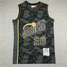 NBA Seattle Supersonics 20 Payton 2020 Black Men Jersey NBA Seattle Supersonics 20 Payton 2020 Black Men Jersey
