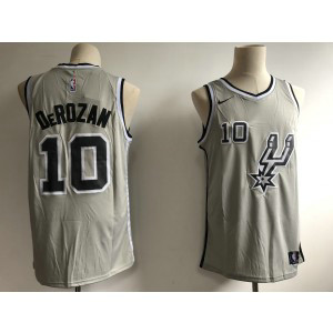 NBA Spurs 10 DeMar DeRozan Grey Nike Swingman Men Jersey NBA Spurs 10 DeMar DeRozan Grey Nike Swingman Men Jersey