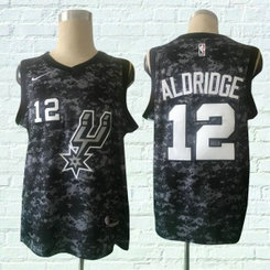 NBA Spurs 12 LaMarcus Aldridge Black City Edition Nike Swingman Men Jersey NBA Spurs 12 LaMarcus Aldridge Black City Edition Nike Swingman Men Jersey