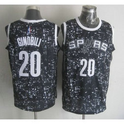 NBA Spurs 20 Manu Ginobili Black City Luminous Men Jersey NBA Spurs 20 Manu Ginobili Black City Luminous Men Jersey
