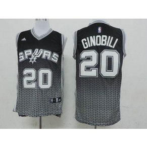 NBA Spurs 20 Manu Ginobili Black Resonate Swingman Men Jersey