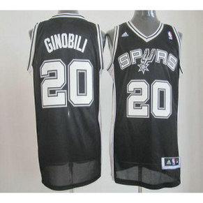 NBA Spurs 20 Manu Ginobili Black Revolution 30 Men Jersey NBA Spurs 20 Manu Ginobili Black Revolution 30 Men Jersey