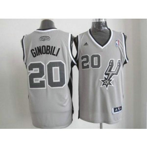 NBA Spurs 20 Manu Ginobili Grey Alternate Men Jerseys NBA Spurs 20 Manu Ginobili Grey Alternate Men Jerseys