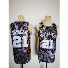 NBA Spurs 21 Tim Duncan 1998-99 Black Lunar New Year Tiger CNY 4.0 Throwback Men Jersey NBA Spurs 21 Tim Duncan 1998-99 Black Lunar New Year Tiger CNY 4.0 Throwback Men Jersey