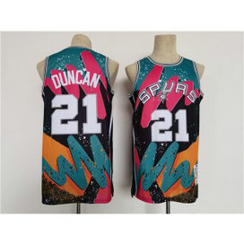 NBA Spurs 21 Tim Duncan Throwback Basketball Men Jersey NBA Spurs 21 Tim Duncan Throwback Basketball Men Jersey