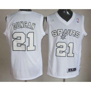NBA Spurs 21 Tim Duncan White Winter On-Court Men Jersey NBA Spurs 21 Tim Duncan White Winter On-Court Men Jersey