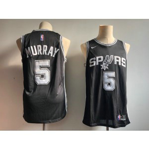 NBA Spurs 5 Dejounte Murray Black Nike Men Jersey NBA Spurs 5 Dejounte Murray Black Nike Men Jersey