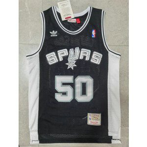 NBA Spurs 50 David Robinson Black Adidas Throwback Men Jersey NBA Spurs 50 David Robinson Black Adidas Throwback Men Jersey