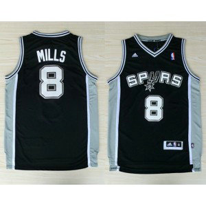 NBA Spurs 8 Patty Mills Black Men Jersey