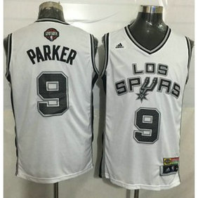 NBA Spurs 9 Tony Parker White Latin Nights Men Jersey NBA Spurs 9 Tony Parker White Latin Nights Men Jersey