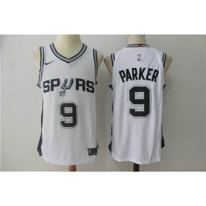 NBA Spurs 9 Tony Parker White Nike Men Jersey NBA Spurs 9 Tony Parker White Nike Men Jersey