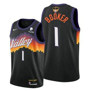 NBA Suns 1 Devin Booker 2021 Finals Black City Edition Nike Men Jersey NBA Suns 1 Devin Booker 2021 Finals Black City Edition Nike Men Jersey