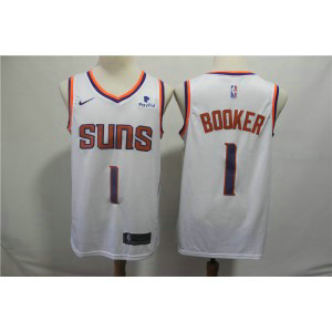 NBA Suns 1 Devin Booker White Nike Swingman Men Jersey NBA Suns 1 Devin Booker White Nike Swingman Men Jersey