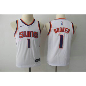 NBA Suns 1 Devin Booker White Nike Swingman Youth Jersey NBA Suns 1 Devin Booker White Nike Swingman Youth Jersey