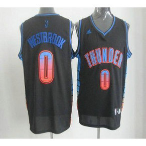 NBA Thunder 0 Russell Westbrook Black Vibe Men Jersey NBA Thunder 0 Russell Westbrook Black Vibe Men Jersey
