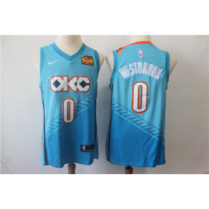 NBA Thunder 0 Russell Westbrook Light Blue City Edition Nike Men Jersey With Love Logo NBA Thunder 0 Russell Westbrook Light Blue City Edition Nike Men Jersey With Love Logo