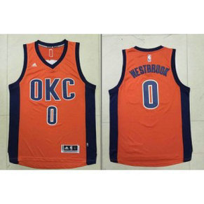 NBA Thunder 0 Russell Westbrook Orange Alternate Men Jersey NBA Thunder 0 Russell Westbrook Orange Alternate Men Jersey