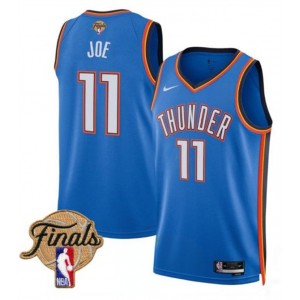 NBA Thunder 11 Isaiah Joe Blue 2025 Finals Nike Men Jersey NBA Thunder 11 Isaiah Joe Blue 2025 Finals Nike Men Jersey