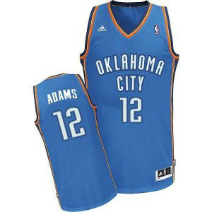 NBA Thunder 12 Steven Adams Blue Revolution 30 Men Jersey NBA Thunder 12 Steven Adams Blue Revolution 30 Men Jersey