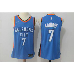 NBA Thunder 7 Carmelo Anthony Blue Nike Men Jersey 1 NBA Thunder 7 Carmelo Anthony Blue Nike Men Jersey 1
