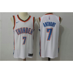 NBA Thunder 7 Carmelo Anthony White Nike Men Jersey NBA Thunder 7 Carmelo Anthony White Nike Men Jersey