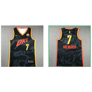 NBA Thunder 7 Chet Holmgren City Nike Men Jersey NBA Thunder 7 Chet Holmgren City Nike Men Jersey