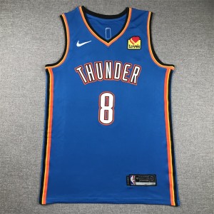 NBA Thunders 8 Williams Blue Nike Men Jersey NBA Thunders 8 Williams Blue Nike Men Jersey