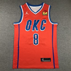 NBA Thunders 8 Williams Orange Jordan Men Jersey NBA Thunders 8 Williams Orange Jordan Men Jersey